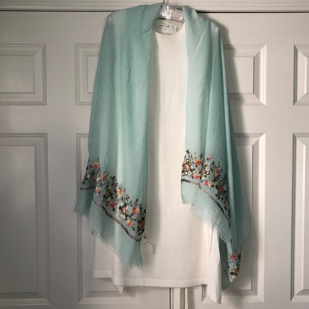 Shawl with embroidery